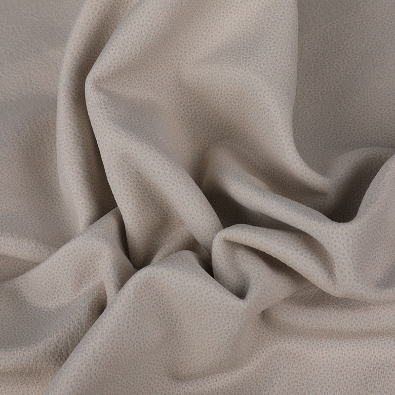 Q27 Cloudy leather print and embossing brushed velvet fabric