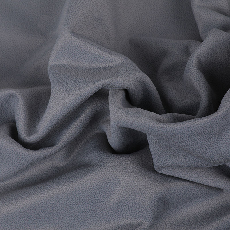 Q27 Cloudy leather print and embossing brushed velvet fabric