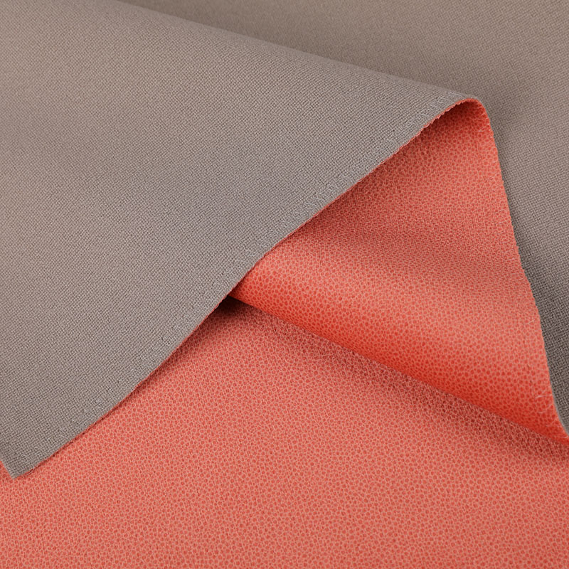 Q27 Cloudy leather print and embossing brushed velvet fabric