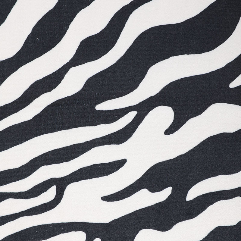 Zebra print digital printing velvet pillow fabrics